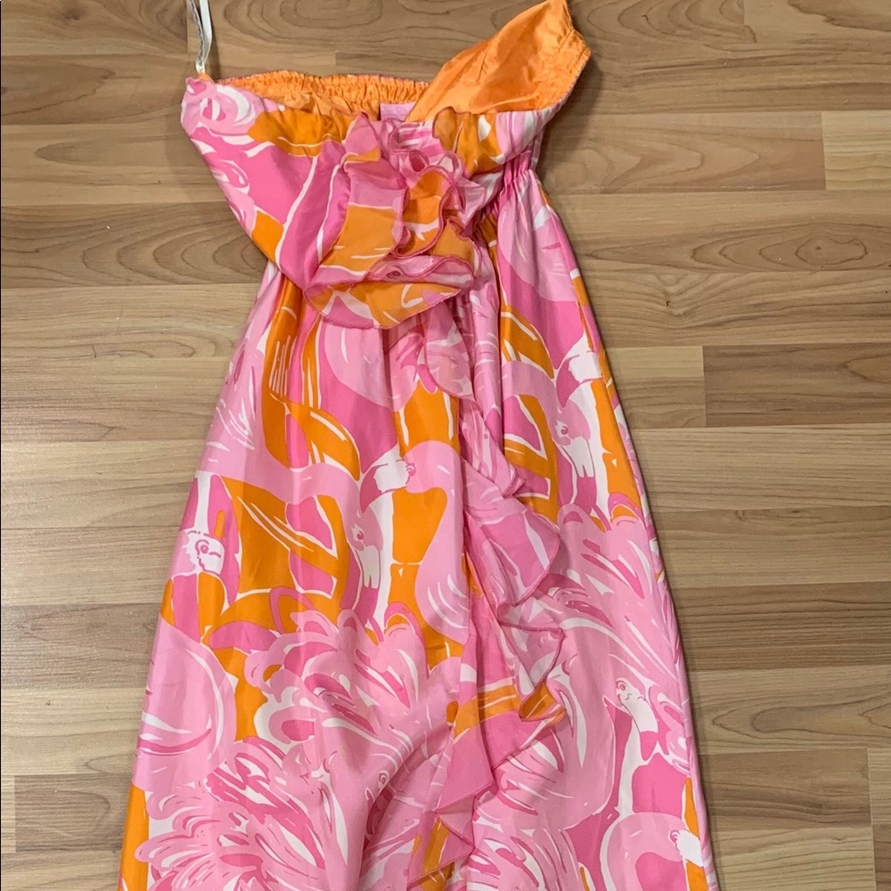 Lilly Pulitzer strapless maxi dress